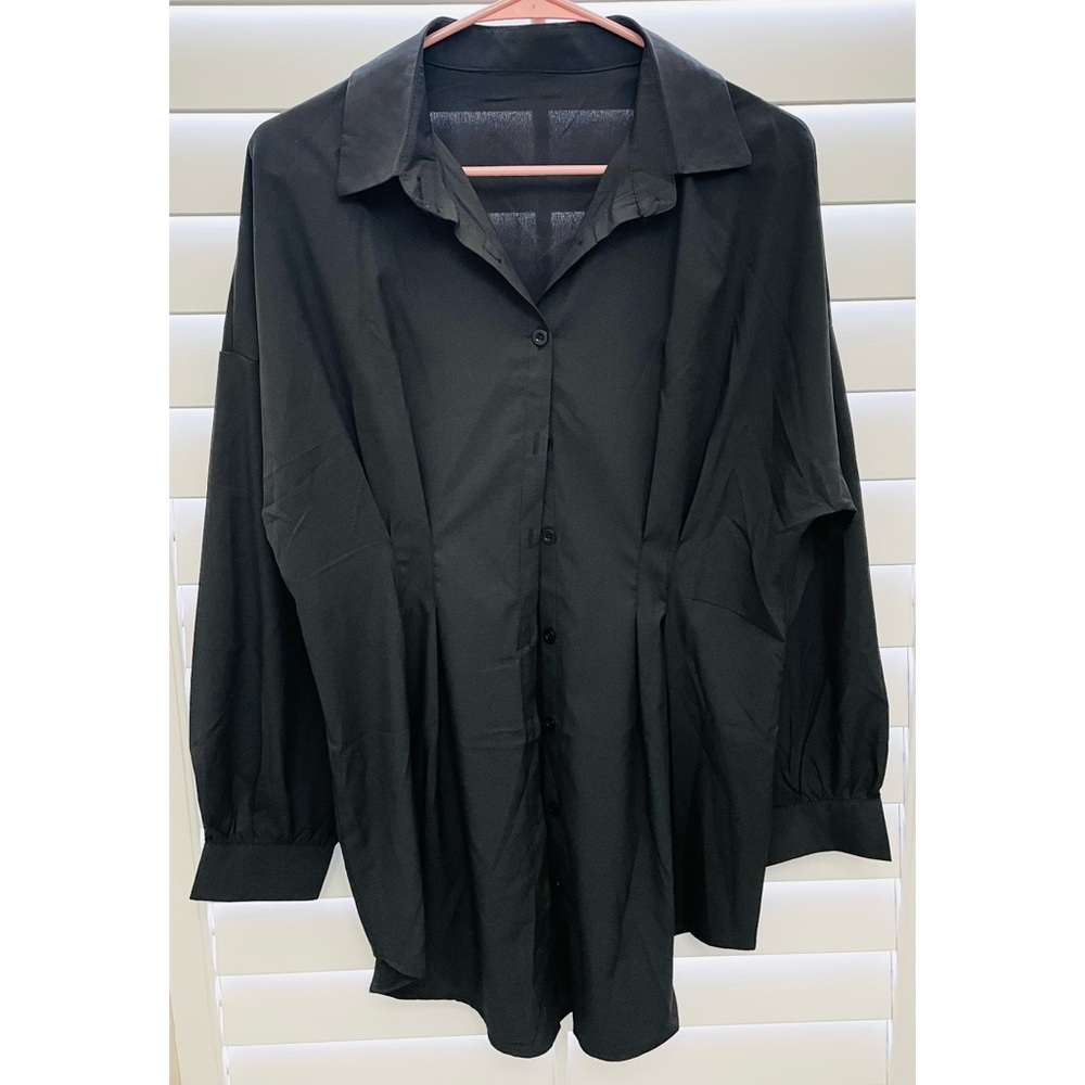 Black Button Up Blouse